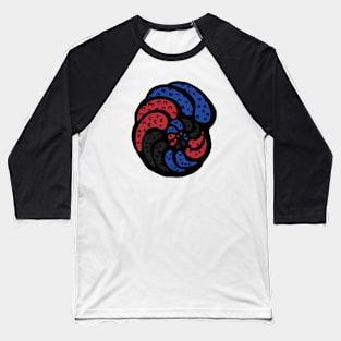 Polyamory Pride Flag Foram Foraminifera Micropaleontology Baseball T-Shirt